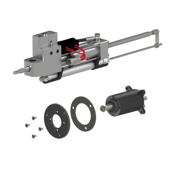 Marlic Hydraulic Power Steering System - incl. Rudder Sensor - incl. Mounting Flange EXT0